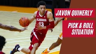 JAVON QUINERLY PICK AND ROLL ACTIONS