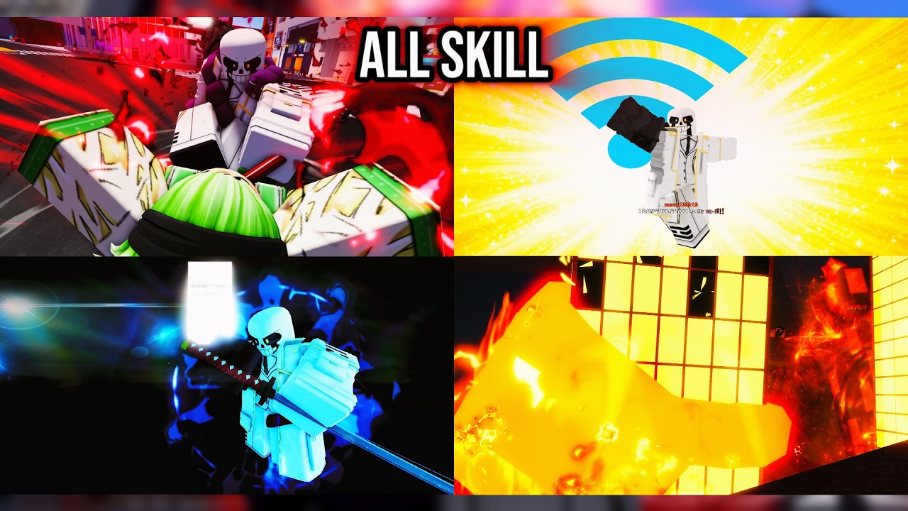 Jujutsu Beatdown All Characters All Skill