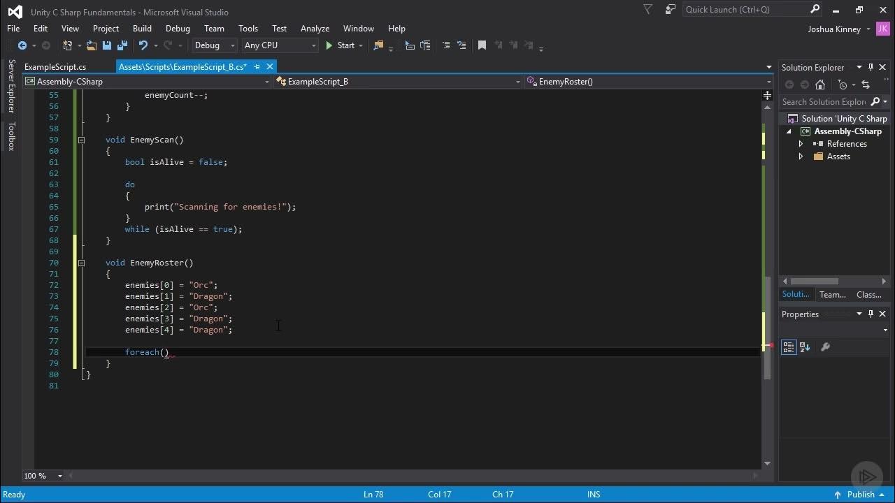 13 For Each Loops and Arrays - YouTube