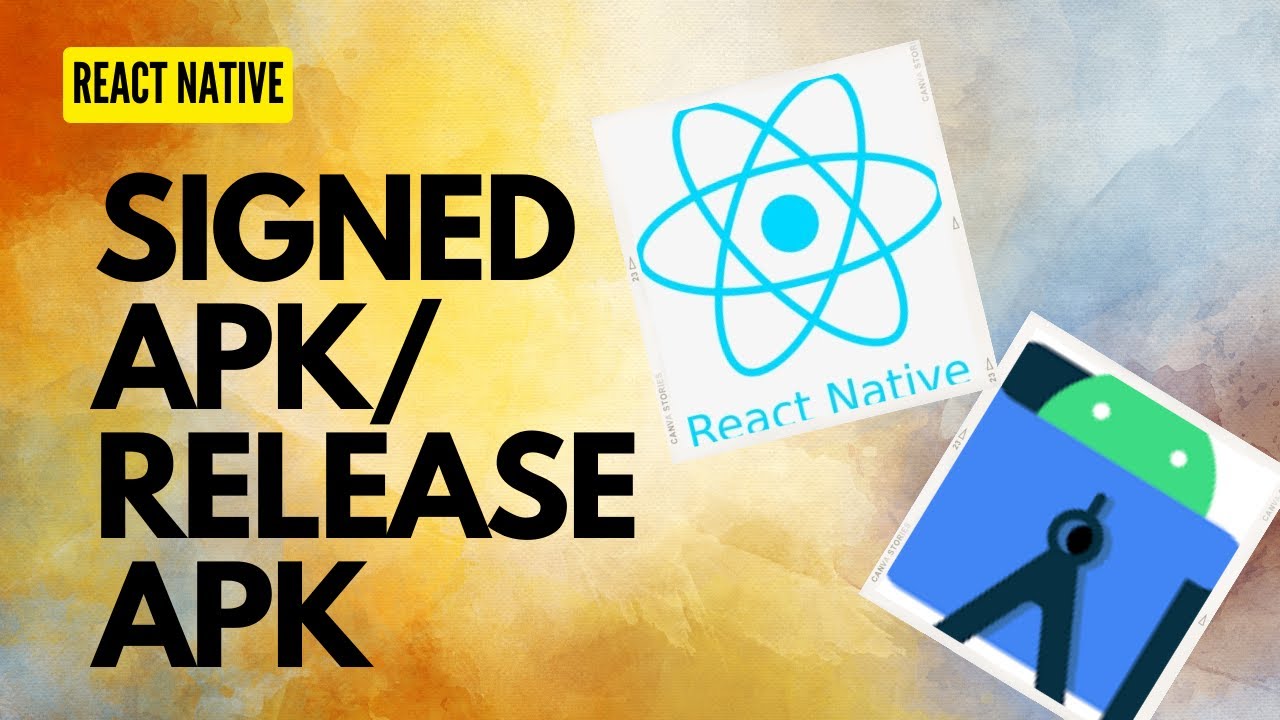 How to make Signed apk/Release apk in react native - YouTube