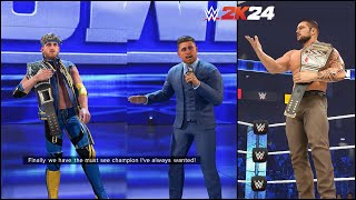 WWE 2K24 My Rise - Smackdown's GM The Miz Screws Rocky #6