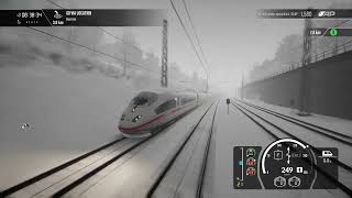 Train Sim World 3 (TSW3) Schnellfahrstrecke Koln (Siemens) BR 406 DB Snow and ICE @ 250km/h Part:1
