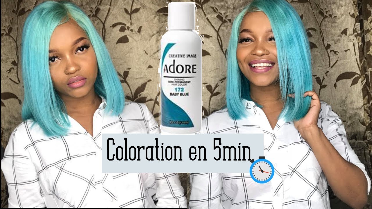 Comment colorer sa perruque en 5min ⏰💙 - YouTube