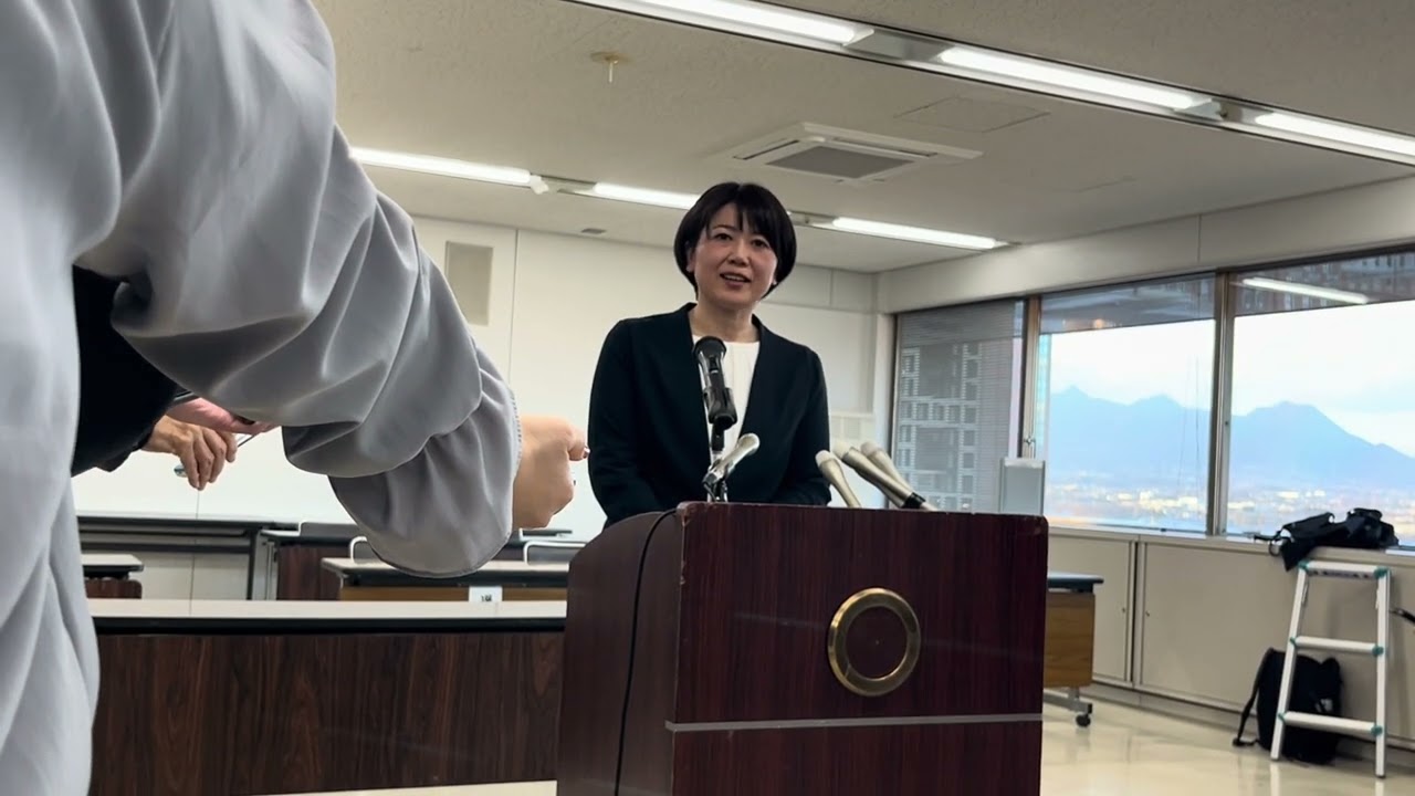 小川晶市長囲み取材【前橋市長選挙2026】（2026年1月13日撮影）