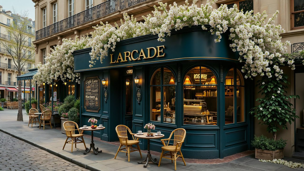 Elegant Morning Jazz at a Paris Street Café ☕ Soft Bossa Nova & Relaxing Jazz for a Peaceful Start