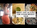 What I Eat in a Day for Vegan Weight Gain (Vlog)