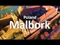 Poland, Malbork - drone video 4K