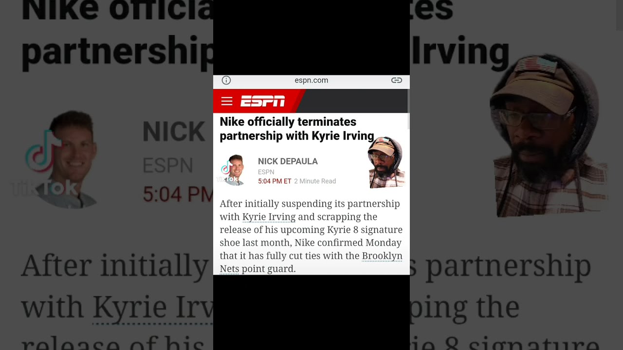 ⁣Nike ends partnership with Kyrie and Brett Favre is still a free man. #kyrieirving #nike #shorts