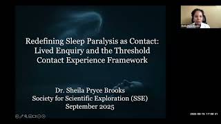 Redefining Sleep Paralysis as Contact: Lived Enquiry and the Threshold Contact Experience Framework @TheSSEChannel