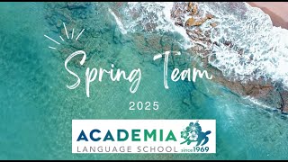 2025 Spring Term Schedule Overview - Academia Language School