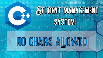 C++ Student Management System with a twist: no chars are allowed
