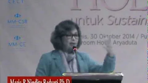 [Part 1] – Sustainable Business and CSR Book Launching by Maria R Nindita Radyati