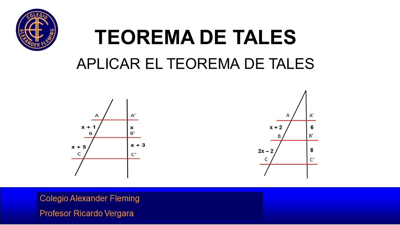 Teorema de Tales YouTube Teorema de Tales YouTube