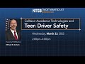 NTSB MWL Webinar: Collision-Avoidance Technologies and Teen Driver Safety