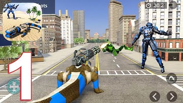 Komodo Dragon Robot War Gameplay Walkthrough Part 1  (IOS/Android)