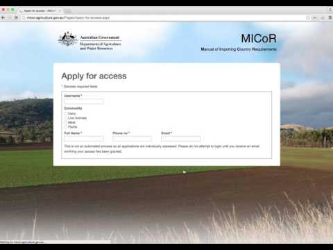 How to register with MICoR - lychees