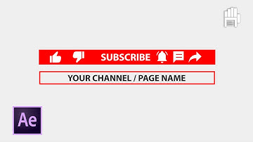 Animated Youtube LIKE & SUBSCRIBE Button | After Effects Animation Tutorial