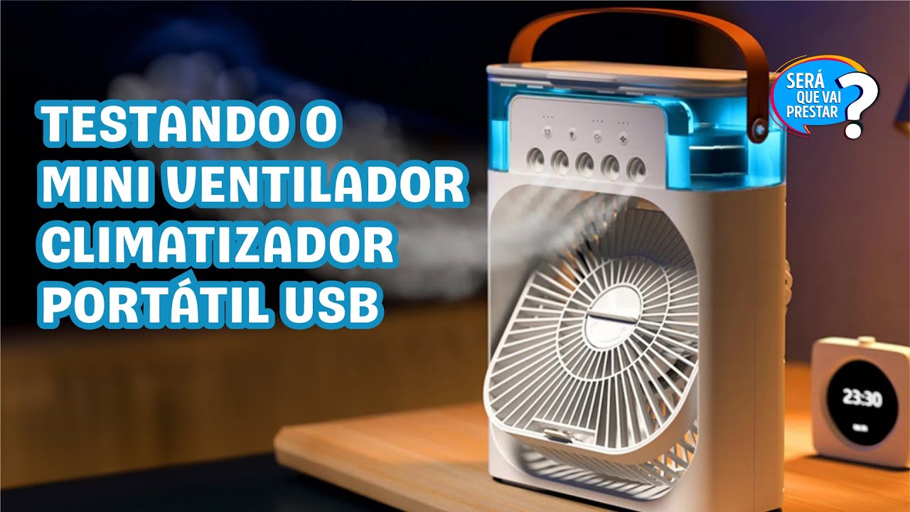 Testando o Ventilador Climatizador Portátil USB: O Mais Barato da Internet!