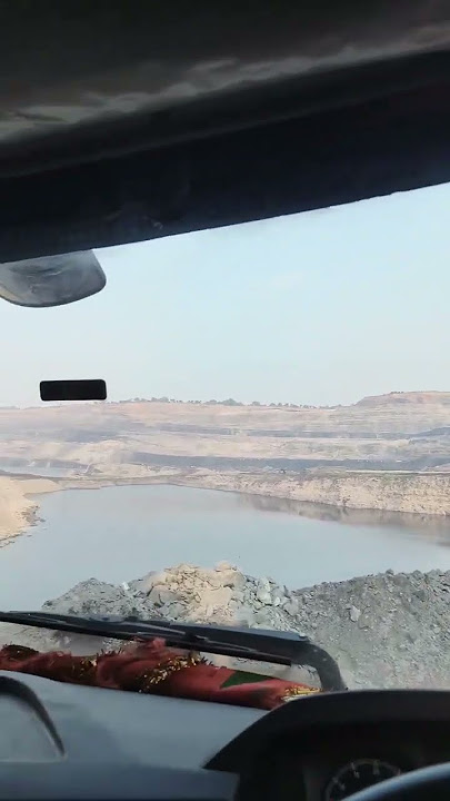 OpenCast mine with sump #miningsurveyorvishal #miningequipment #mining #miningengineer #minework