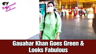 Gauahar Khan Goes Green & Looks Fabulous