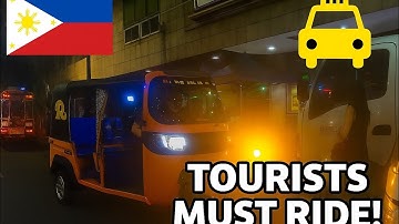 Top Must Ride Funnest Taxi Without Doors of the Coolest 3 Wheel Wagon in Manila Philippines! 🇸🇽🚕