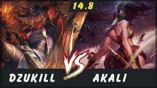 Dzukill  Yone vs Akali TOP Patch 14.8  Yone Gameplay