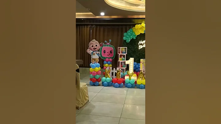 1st birthday special cocomelon theme Decoration
