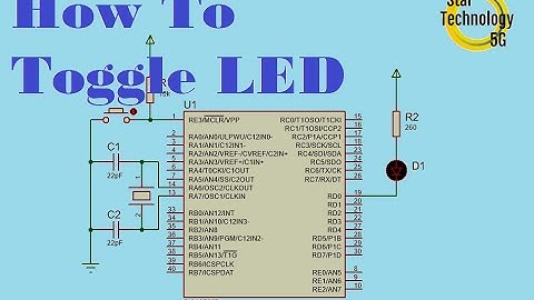 Microcontroller PIC16F887 Video 09 How To Toggle a LED