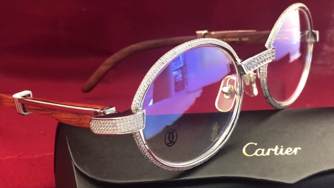 iced out cartier frames