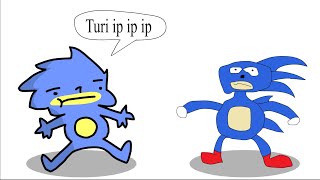 Turi ip ip ip but with Sonic vs Paint Sonic
