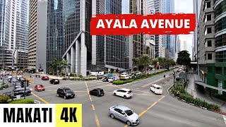 MANILA, PHILIPPINES 🇵🇭 [4K] Ayala Avenue — Walking Tour