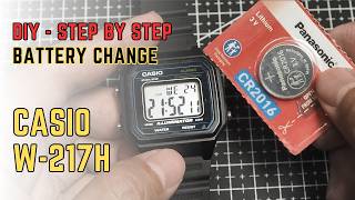 How to Change Casio W-217H Battery and AC Reset (Module 3454) | CR2016 Replacement How to Change Casio W-217H Battery and AC Reset (Module 3454) | CR2016 Replacement
