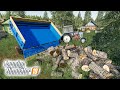 НАПИЛИЛИ С ПЕТРОВИЧЕМ ДРОВ ДЛЯ БАБУШКИ! Farming Simulator 19