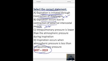 Select the correct statement.A) Expiration is initiated through Contraction of diaphragm