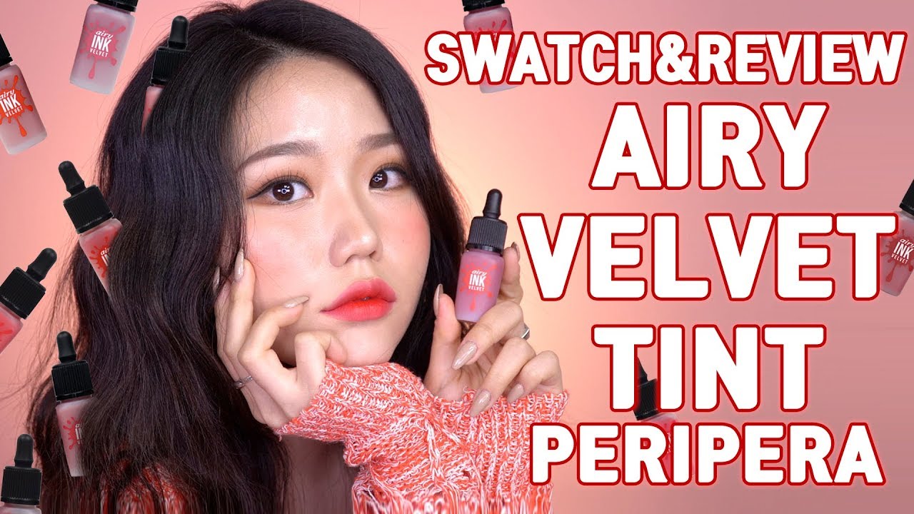 15 Colors Of Peripera Airy Velvet Tints Swatch And Review Youtube
