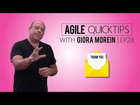 Agile QuickTip #28 by Giora Morein: Acknowledge Your team Success and Accomplishments