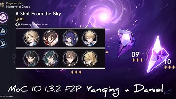 Honkai: Star Rail MoC 10 1.3.2 F2P Yanqing + Daniel