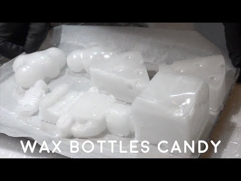 【ASMRでお馴染み】ワックスボトルキャンディの作り方/How to make Wax bottles candy