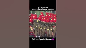 Jat Regiment Led by Major Rishabh Singh Sambyal🪖😈 #adc #majorrishabhsinghsambyal #parasf #ytshorts