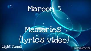 Maroon 5 - Memories (lyrics video)