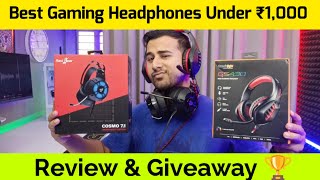 Best Gaming Headphones Under Rs 1000 | For Mobile Phone & PC giveaway ?