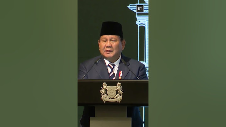 Prabowo: “Kepentingan Indonesia dan Singapura saling terkait.”