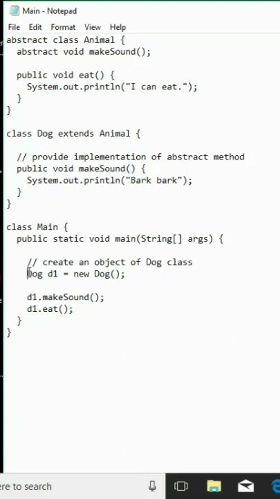 how to implement abstract method in other java class - YouTube