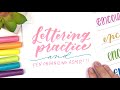 Hand Lettering Practice and Pen Organizing ASMR