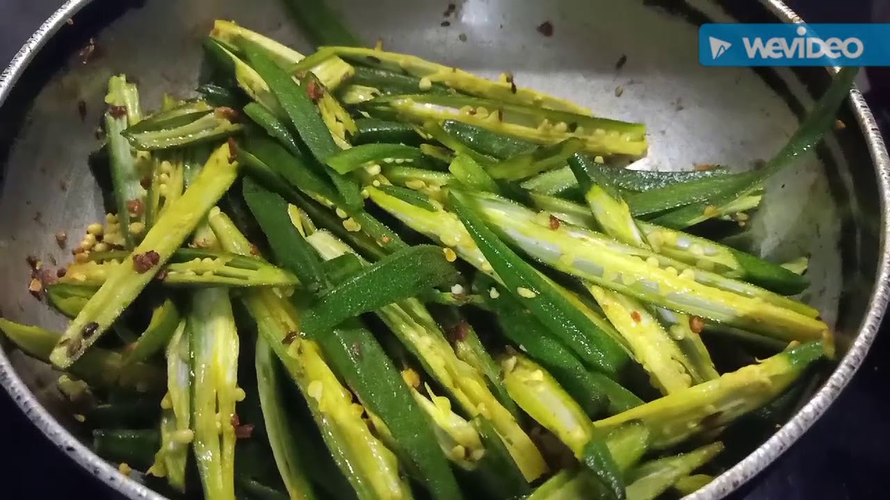 Bhindi ki sabji ( Lady's fingers) with roasted peanuts YouTube