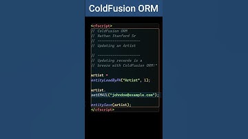 ColdFusion ORM Mastery Load & Save Entites in a Flash