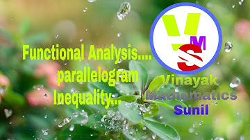 Functional Analysis.. parallelogram Inequality..