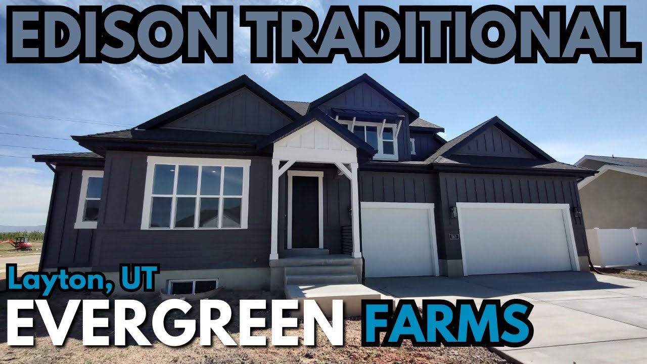 Edison Traditional Ivory Homes Utah Layton 3 Bed 3 Bath 4205 SF New Construction