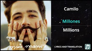 Camilo - Millones Lyrics English Translation - Dual Lyrics English and Spanish - Subtitles Lyrics