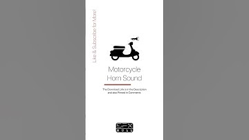 Thumbnail of Motorcycle Horn Beep 📣🏍️ 🛵 / Horn Sound Effect / Horn SFX #horn